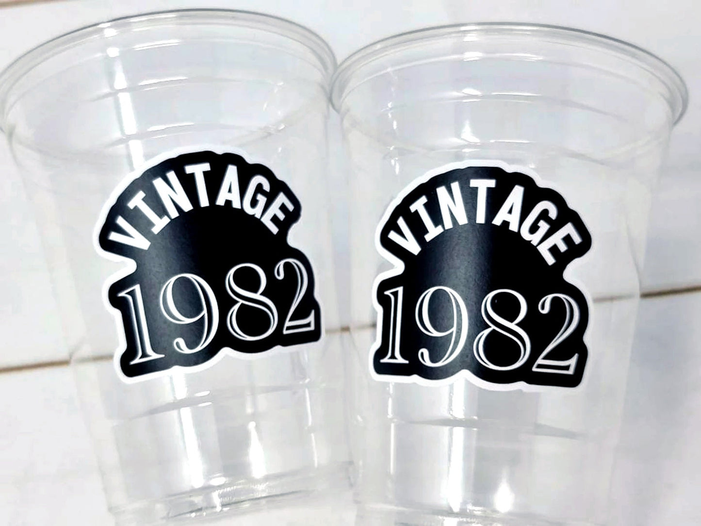 40th PARTY CUPS - Vintage 1982 40th Birthday Party 40th Birthday Favors 40th Party Cups 40th Party Decorations 1982 Birthday Party Cups