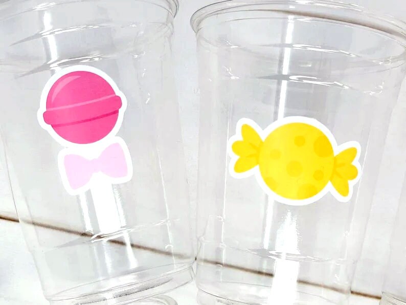 CANDY PARTY CUPS -Candy Cups Candy Birthday Cups Candy Buffet Cups Candy Buffet Decoration Candy Birthday Sweet 16 Party Favors Sweets Table