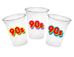 I Love the 90'S PARTY CUPS - 90's Birthday Cups 90's Party Cups 90's Decorations 90's Birthday Party 90's Birthday Party Decorations 90s 80s