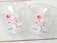 PIG PARTY CUPS- Pig Birthday Cups Pig Party Favors Farm Party Cups Pig Baby Shower Farm Birthday Pig Party Decorations Farm Party Little Ham