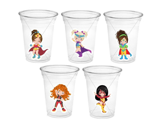 SUPERHERO PARTY CUPS - Superhero Cups Superhero Birthday Superhero Party Superhero Decorations Superhero Party Favors Superhero