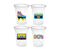 I Love the 80'S PARTY CUPS - 80's Birthday Cups 80's Party Cups 80's Decorations 80's Birthday Party 80's Birthday Party Decorations 80s 90s