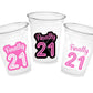 21st PARTY CUPS -21st Birthday Party 21st Party Decorations 21st Party Favors 21st Birthday 21 Birthday Party 21st Party Supplies Finally 21