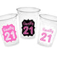 21st PARTY CUPS -21st Birthday Party 21st Party Decorations 21st Party Favors 21st Birthday 21 Birthday Party 21st Party Supplies Finally 21