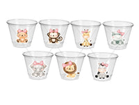GIRL SAFARI PARTY Cups Safari Birthday Cups Safari Birthday Safari Party Safari Decorations Safari Baby Shower Safari Favors Girl Animals