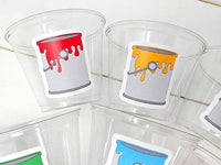 ART PARTY CUPS - Art Painting Party Treat Cups Paint Party Favors Art Party Cups Art Party Treat Cups Painting Party Favor Art Party Favor