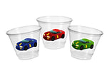 RACING PARTY CUPS - Race Car Cups Racing Birthday Cups Racing Birthday Cups Race Car Party Favors Racing Party Favors Racing Decorations