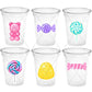 CANDY PARTY CUPS -Candy Cups Candy Birthday Cups Candy Buffet Cups Candy Buffet Decoration Candy Birthday Sweet 16 Party Favors Sweets Table