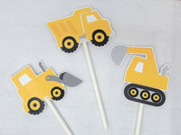 Construction Cupcake Toppers, Construction Party Cupcake Toppers 91716233A