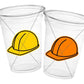 CONSTRUCTION PARTY CUPS - Hard Hat Party Cups Construction Party Cups Construction Birthday Construction Party Construction Decorations