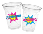 GIRL SUPERHERO PARTY Cups - Pink Superhero Cups Superhero Birthday Superhero Party Superhero Decorations Superhero Party Favors Cup Favors