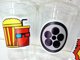 Popcorn Birthday Party cups, Movie Party favors, Popcorn Party favors, Movie party Supplies, Cinema