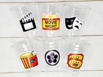 Popcorn Birthday Party cups, Movie Party favors, Popcorn Party favors, Movie party Supplies, Cinema