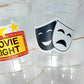 Popcorn Birthday Party cups, Movie Party favors, Popcorn Party favors, Movie party Supplies, Cinema