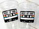 40th PARTY CUPS - Best of 1982 40th Birthday Party Cups 40th Birthday Favors 40th Party Cups 40th Party Decorations 1982 Birthday Party 80s