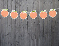 Peach Garland, Peach Banner, Peach Birthday, Peach Party, Peach Baby Shower, Peach Decorations