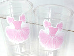 BALLET PARTY CUPS - Ballerina Party Cups Ballet Birthday Party Ballet Party Decorations Ballerina 1st Birthday Ballerina Party Baby Shower