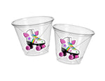 ROLLER SKATE PARTY Cups - Roller Skating Birthday Cups Skate Party Favors Skating Party Cups Roller Skating Birthday 80's Birthday Party
