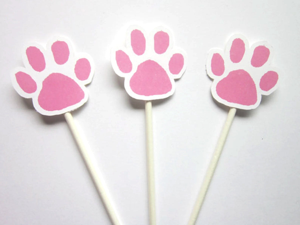 Paw Print Cupcake Toppers – CRAFTY CUE