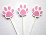 Paw Print Cupcake Toppers