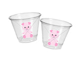 PIG PARTY CUPS - Pig Birthday Cups Pig Party Favors Farm Party Cups Pig Baby Shower Farm Birthday Pig Party Decorations Farm Party Piggy