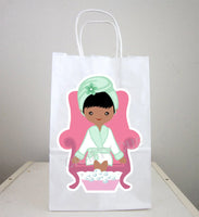 Spa Goody Bags, Spa Favor Bags, Spa Party Bags, Spa Birthday Party, Spa Favors, Pedicure Goody Bags, African American - 82616954P