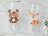 GIRL WOODLAND PARTY Cups- Woodland Cups Woodland Animals Woodland Decorations Woodland Birthday Woodland Baby Shower Woodland Birthday Party