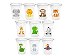 SAFARI PARTY CUPS  - Safari Birthday Cups Safari Birthday Safari Party Safari Decorations Safari Baby Shower Safari Favors Jungle Party Cups