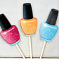 Nail Polish Cupcake Toppers, Spa Party Cupcake Toppers, Spa Birthday Cupcake Toppers - Item 726161140P