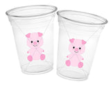 PIG PARTY CUPS - Pig Birthday Cups Pig Party Favors Farm Party Cups Pig Baby Shower Farm Birthday Pig Party Decorations Farm Party Piggy