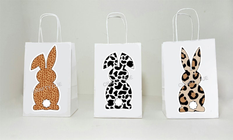 EASTER PARTY BAGS - Rabbit Party Pags Easter Favor Bags Bunny Rabbit Bags Easter Bunny Bags Easter Bags Easter Bunny Goody Bags Easter Party