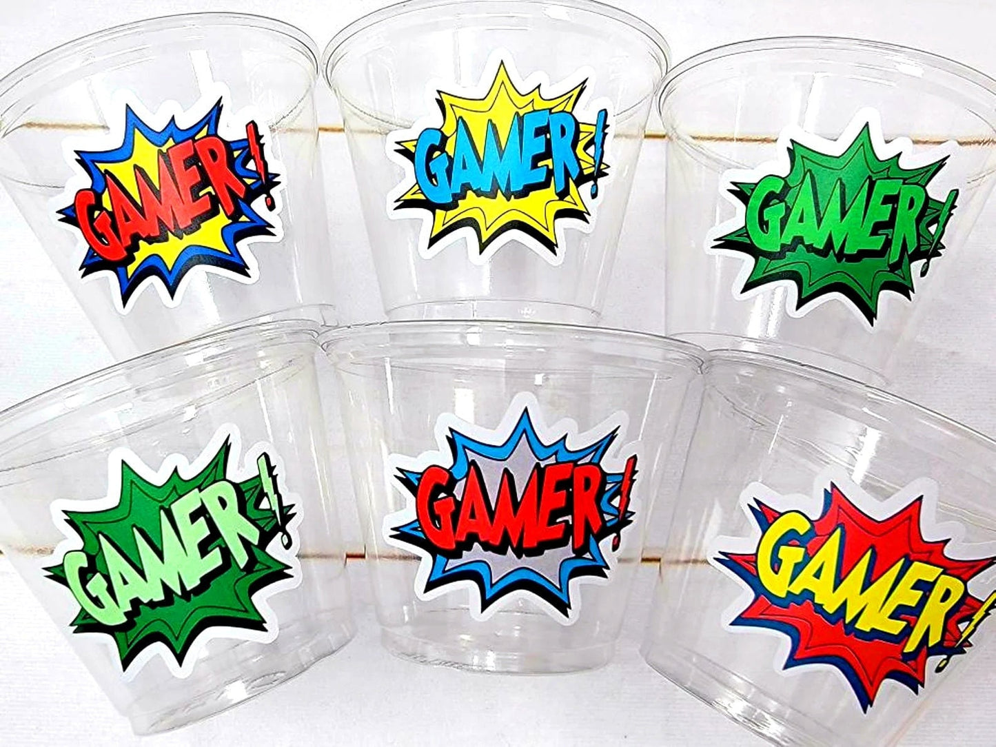 VIDEO GAME PARTY Cups - Video Game Cups Video Game Party Cups Level Up Party Decorations Gamer Baby Shower Decorations Video Game Birthday