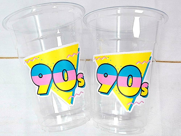 I Love the 90'S PARTY CUPS - 90's Birthday Cups 90's Party Cups 90's Decorations 90's Birthday Party 90's Birthday Party Decorations 90s 80s