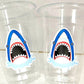 SHARK PARTY CUPS - Shark Treat Cups Shark Birthday Cups Shark Birthday Party Cups Shark Party Favors Shark Party Supplies Shark Decorations