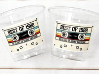 40th PARTY CUPS - Best of 1982 40th Birthday Party 40th Birthday Favors 40th Party Cups 40th Party Decorations 1982 Birthday Party Cups