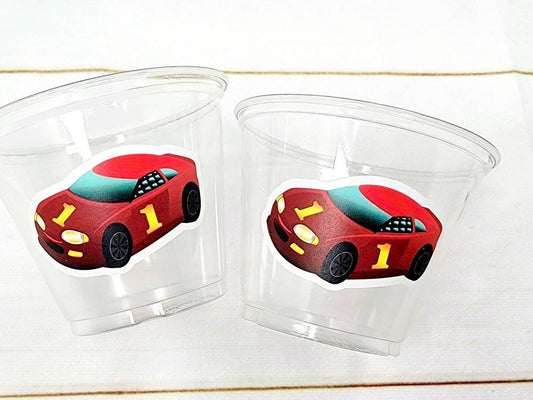 RACING PARTY CUPS - Race Car Cups Racing Birthday Cups Racing Birthday Cups Race Car Party Favors Racing Party Favors Racing Decorations