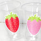 STRAWBERRY PARTY CUPS - Strawberry Birthday Cups Strawberry Cups First Birthday Strawberry Party Decorations Strawberry Baby Shower