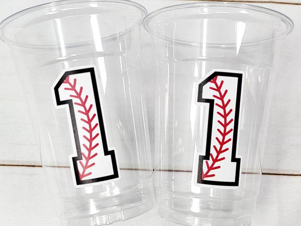 BASEBALL PARTY CUPS - Baseball Cups Baseball Party Cups Baseball Birthday Cups Baseball Cups Sports Party Cups Favors Baseball Baby Shower