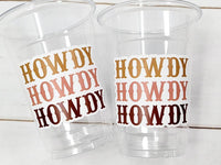 COWGIRL PARTY CUPS - Cowboy Party Cups Cowgirl Cups Cowgirl Party Decorations Cowgirl Bachelorette Party Cowgirl Hat Birthday Rodeo Party
