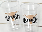 COWGIRL PARTY CUPS - Cowgirl Cups Cowgirl Party Decorations Cowgirl Bachelorette Party Cowgirl Hat Birthday Rodeo Party Cups Let's Go Girls