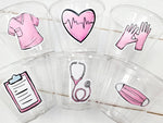 NURSING PARTY CUPS - Doctor Party Cups Nurse Party Cups Nursing Party Rn Party Decorations Medical School Party Nurse Graduation Party Meds