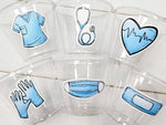 NURSING PARTY CUPS - Doctor Party Cups Nurse Party Cups Nursing Party Rn Party Decorations Medical School Party Nurse Graduation Party Meds