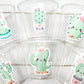 CACTUS PARTY CUPS - Cactus Birthday Fiesta Cups Cactus Party Decorations Cactus Baby Shower Decorations Llama Birthday Decorations Cactus