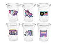 I Love the 80'S PARTY CUPS - 80's Birthday Cups 80's Party Cups 80's Decorations 80's Birthday Party 80's Birthday Party Decorations 80s 90s