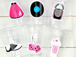 50'S PARTY CUPS - 50's Birthday Cups 50's Party Cups 50's Decorations 50's Birthday Party 50's Birthday Party Decorations 50's Sock Hop
