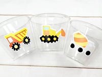 CONSTRUCTION PARTY CUPS - Construction Truck Treat Cup Construction Truck Birthday Construction Truck Party Construction Party Favor Dump