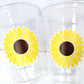 SUNFLOWER PARTY CUPS - Sunflower Birthday Party Cups Sunflower Baby Shower Cups Floral Party Cups Flower Party Cups Sunflower Party Favors