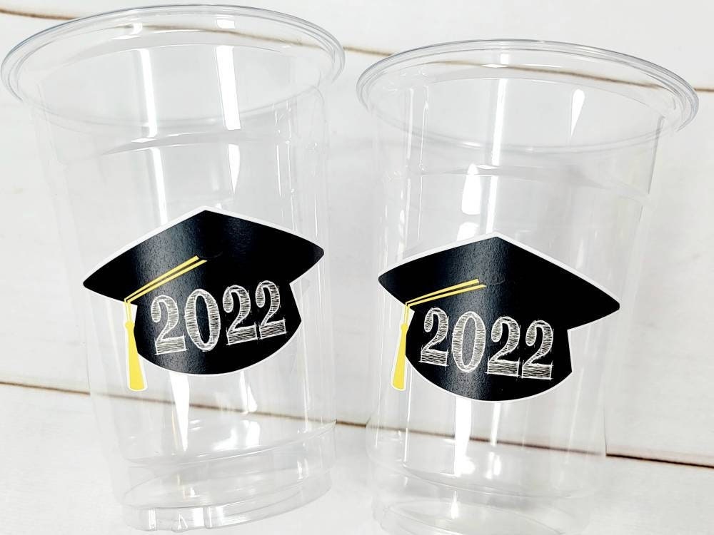 Class of 2022 Party Cups, 2022 Graduation Party Cups, Class of 2022 Decorations, Graduation Decorations, 2022 Graduation Party Cups