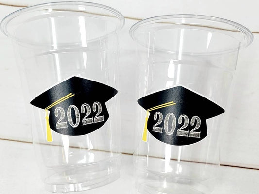 Class of 2022 Party Cups, 2022 Graduation Party Cups, Class of 2022 Decorations, Graduation Decorations, 2022 Graduation Party Cups