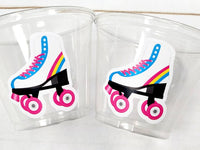 ROLLER SKATE PARTY Cups - Roller Skating Birthday Cups Skate Party Favors Skating Party Cups Roller Skating Birthday Roller Skate Decoration